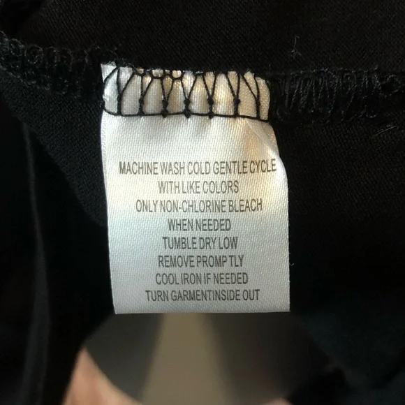 NWT French Laundry Black 3/4 Ruffle Sleeve Top - Picture 7 of 8